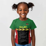 Custom Cricket Africa Malawi Kid T shirt Malawi Chevron Pattern - African Pride
