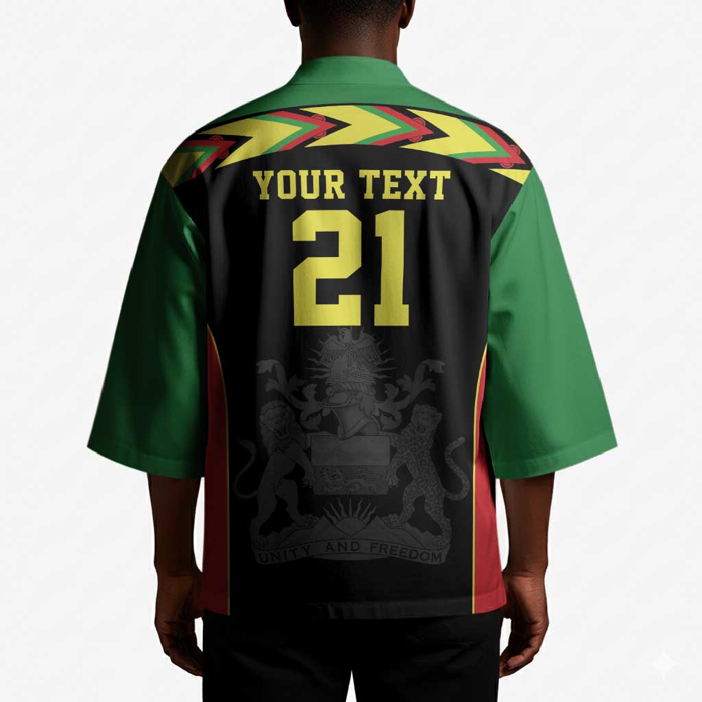 Custom Cricket Africa Malawi Kimono Malawi Chevron Pattern