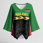 Custom Cricket Africa Malawi Kimono Sleeve Blouse Malawi Chevron Pattern