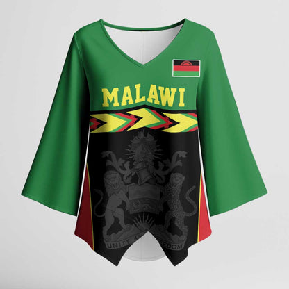 Custom Cricket Africa Malawi Kimono Sleeve Blouse Malawi Chevron Pattern