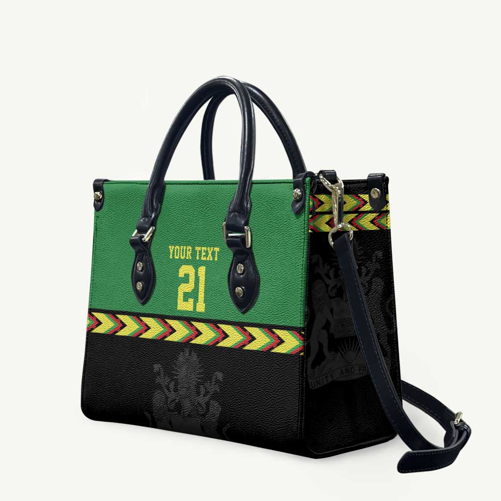 Custom Cricket Africa Malawi Leather Bag Malawi Chevron Pattern