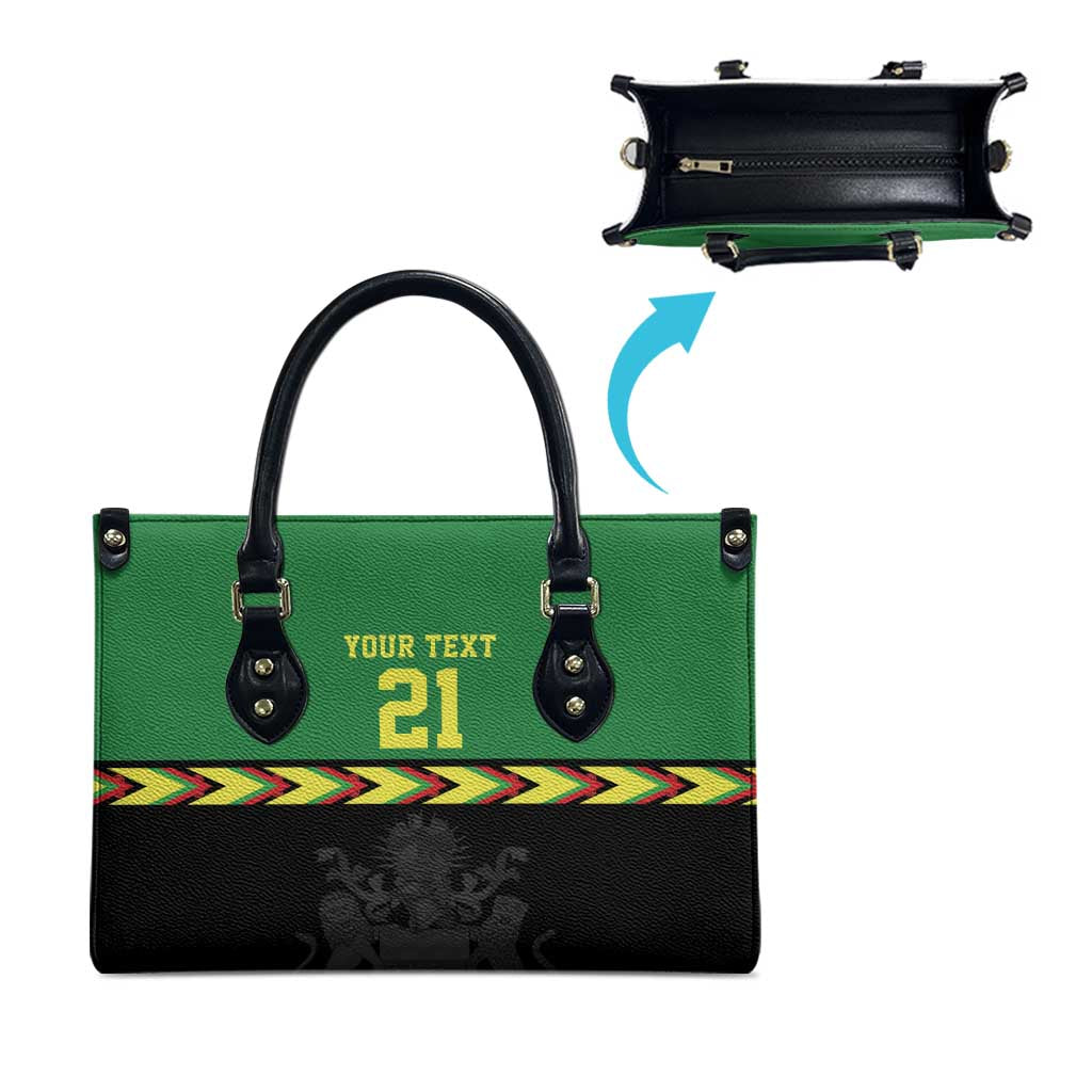 Custom Cricket Africa Malawi Leather Bag Malawi Chevron Pattern