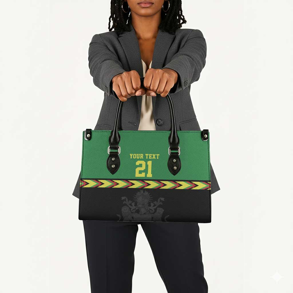 Custom Cricket Africa Malawi Leather Bag Malawi Chevron Pattern