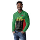 Custom Cricket Africa Malawi Long Sleeve Polo Shirt Malawi Chevron Pattern - African Pride