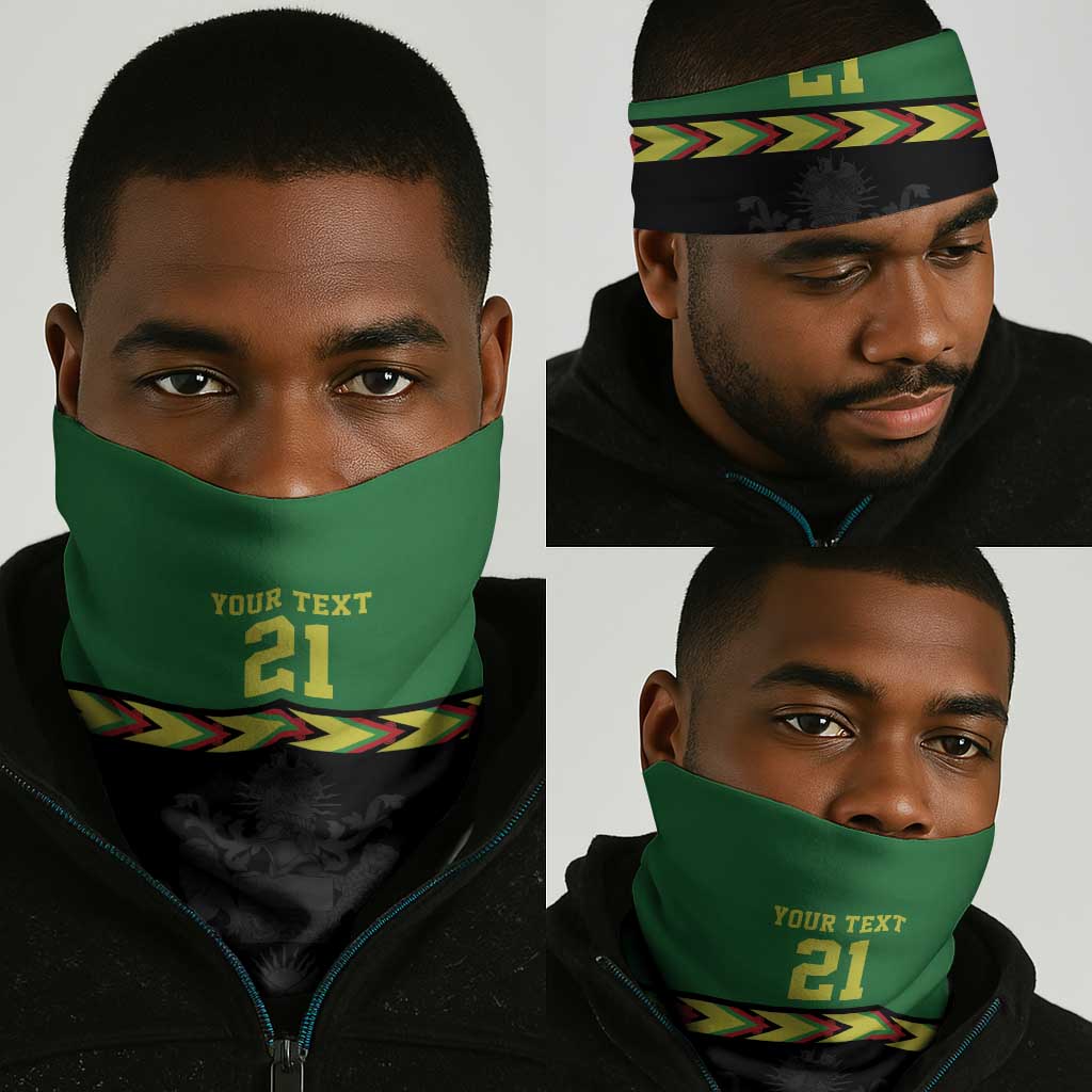 Custom Cricket Africa Malawi Neck Gaiter Malawi Chevron Pattern LT9