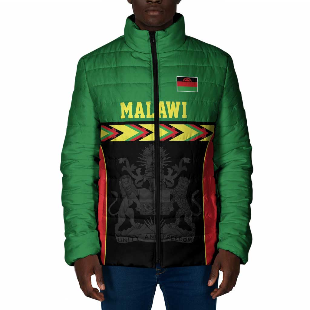 Custom Cricket Africa Malawi Padded Jacket Malawi Chevron Pattern
