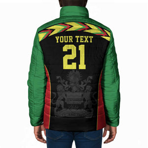 Custom Cricket Africa Malawi Padded Jacket Malawi Chevron Pattern