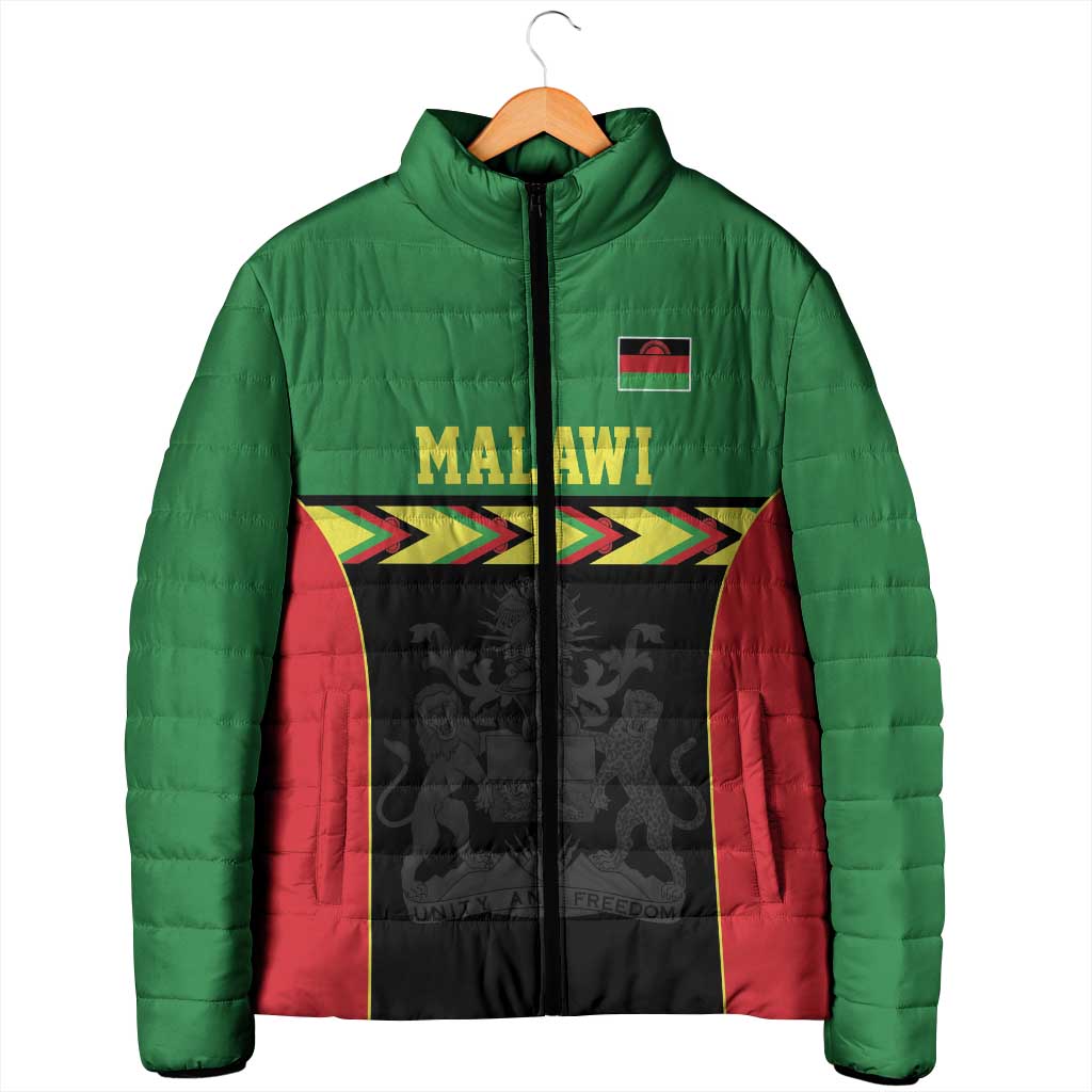 Custom Cricket Africa Malawi Padded Jacket Malawi Chevron Pattern
