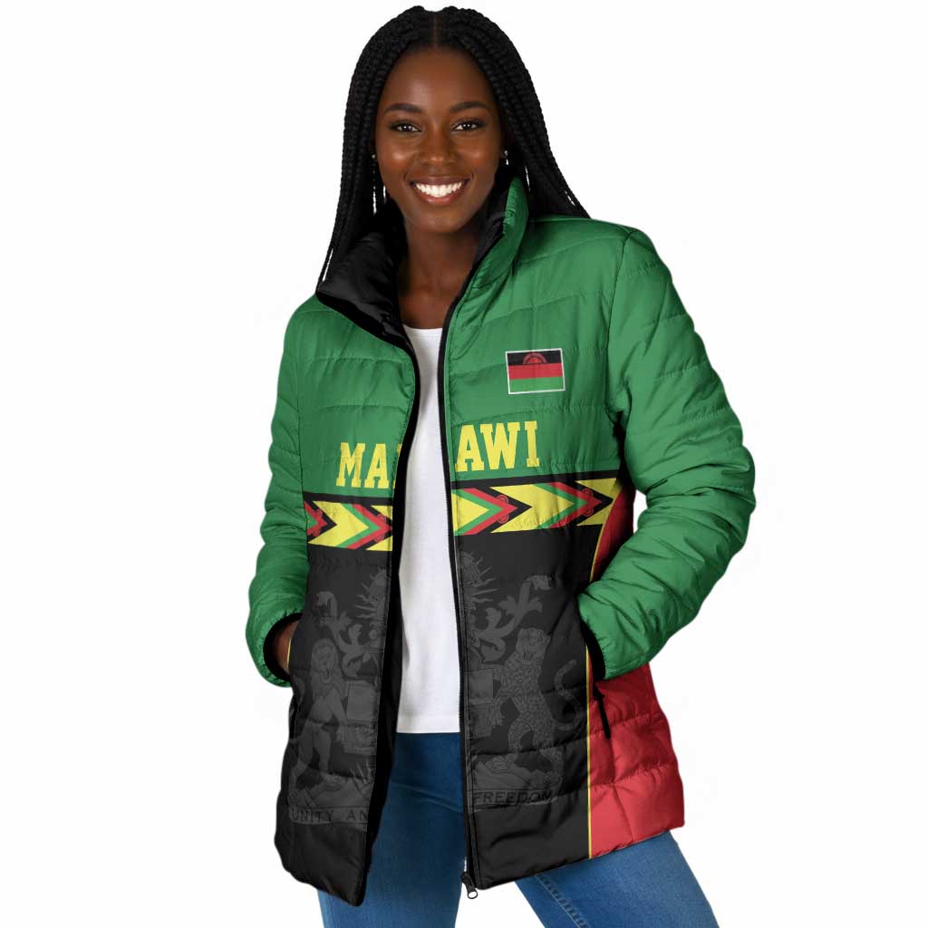 Custom Cricket Africa Malawi Padded Jacket Malawi Chevron Pattern