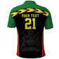 Custom Cricket Africa Malawi Polo Shirt Malawi Chevron Pattern - African Pride