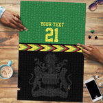 Custom Cricket Africa Malawi Puzzle Malawi Chevron Pattern