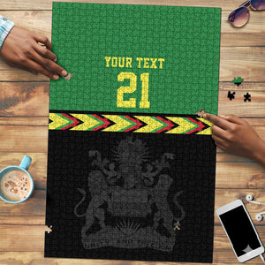 Custom Cricket Africa Malawi Puzzle Malawi Chevron Pattern