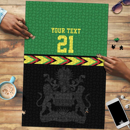 Custom Cricket Africa Malawi Puzzle Malawi Chevron Pattern