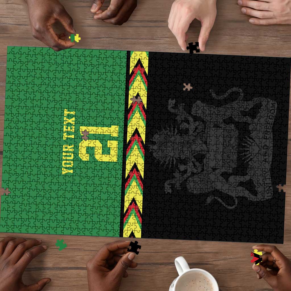 Custom Cricket Africa Malawi Puzzle Malawi Chevron Pattern