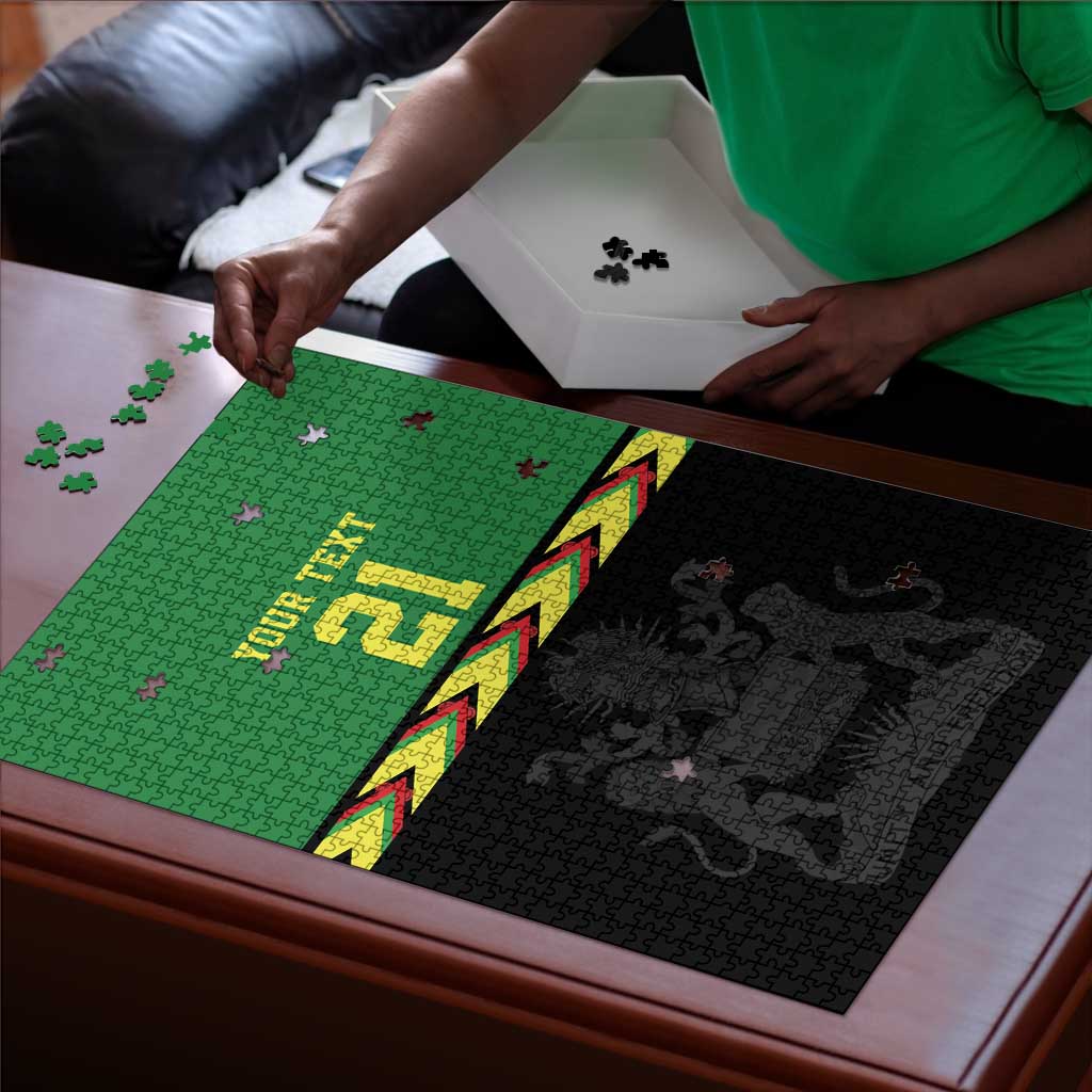 Custom Cricket Africa Malawi Puzzle Malawi Chevron Pattern