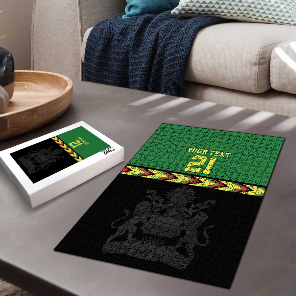 Custom Cricket Africa Malawi Puzzle Malawi Chevron Pattern