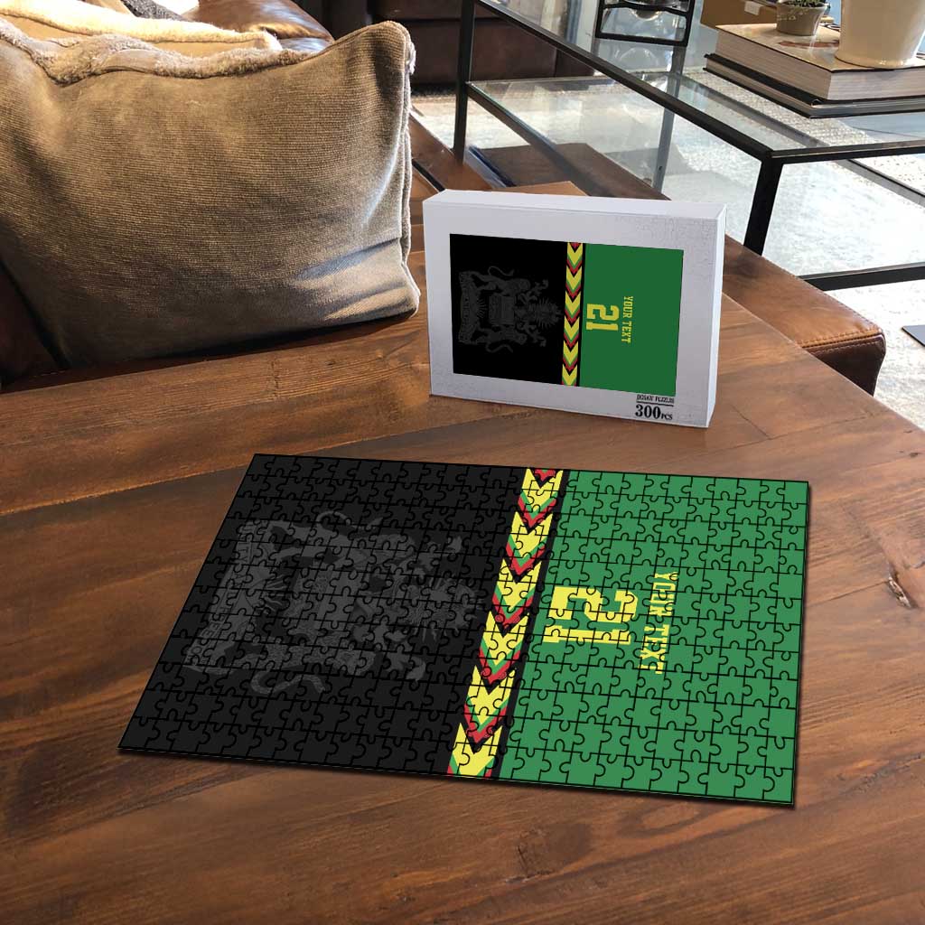 Custom Cricket Africa Malawi Puzzle Malawi Chevron Pattern