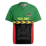 Custom Cricket Africa Malawi Rugby Jersey Malawi Chevron Pattern - African Pride