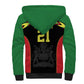 Custom Cricket Africa Malawi Sherpa Hoodie Malawi Chevron Pattern - African Pride
