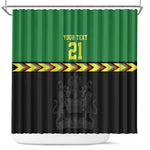 Custom Cricket Africa Malawi Shower Curtain Malawi Chevron Pattern - African Pride
