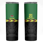 Custom Cricket Africa Malawi Skinny Tumbler Malawi Chevron Pattern - African Pride