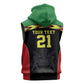 Custom Cricket Africa Malawi Sleeveless Hoodie Malawi Chevron Pattern - African Pride