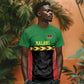 Custom Cricket Africa Malawi T shirt Malawi Chevron Pattern - African Pride