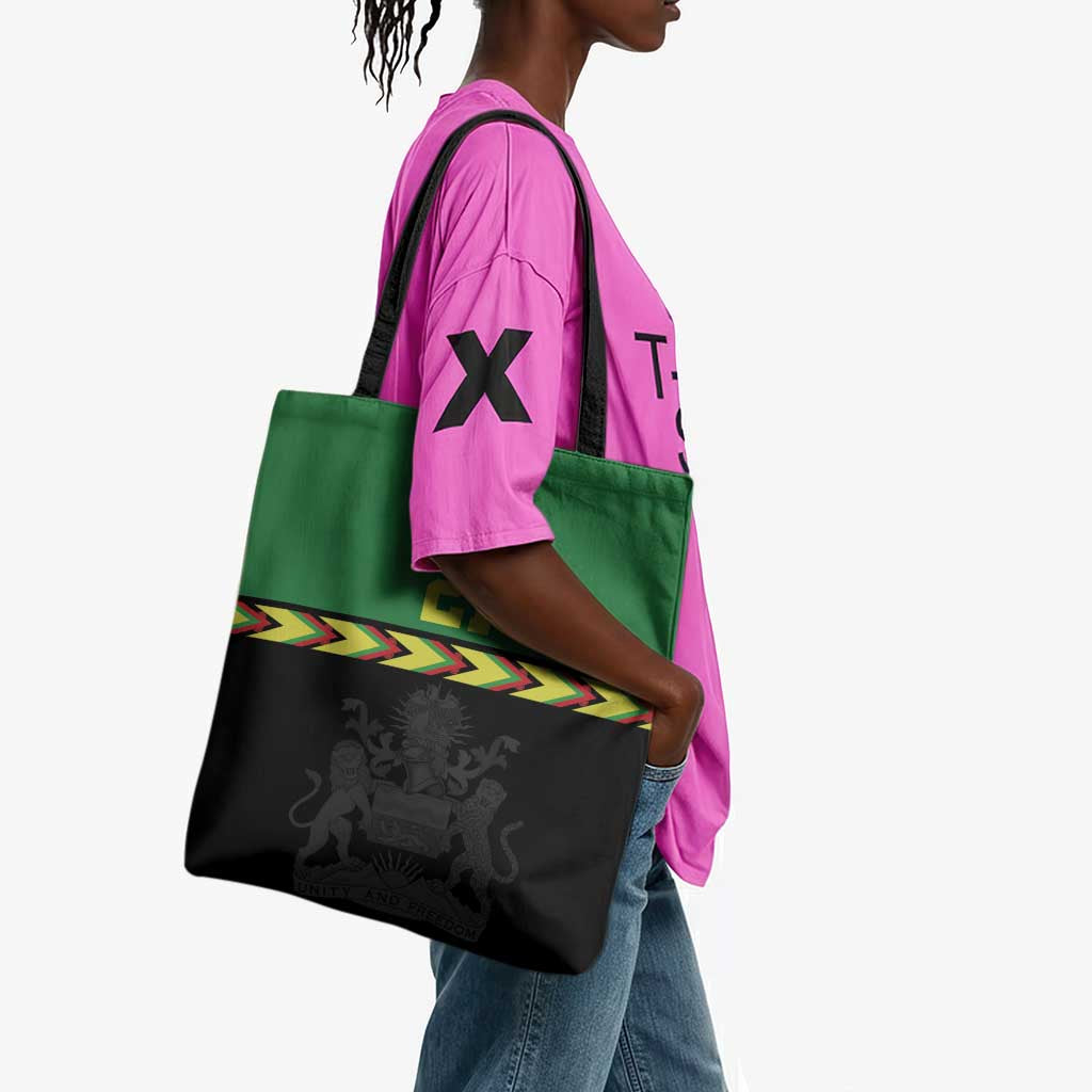 Custom Cricket Africa Malawi Tote Bag Malawi Chevron Pattern
