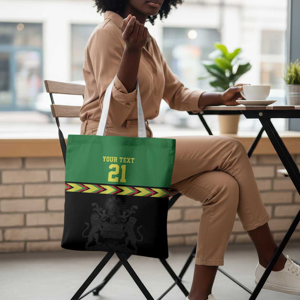 Custom Cricket Africa Malawi Tote Bag Malawi Chevron Pattern