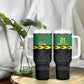 Custom Cricket Africa Malawi Tumbler With Handle Malawi Chevron Pattern - African Pride
