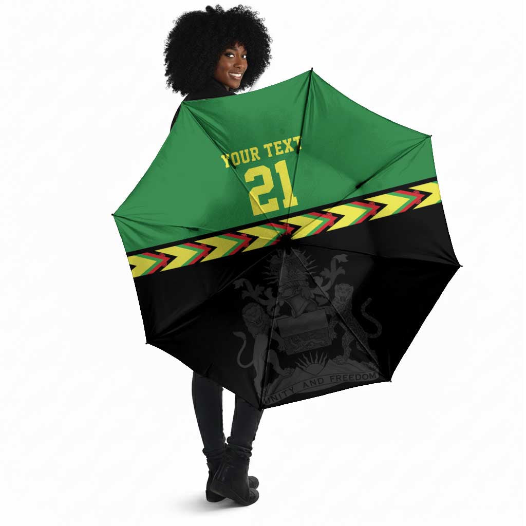 Custom Cricket Africa Malawi Umbrella Malawi Chevron Pattern