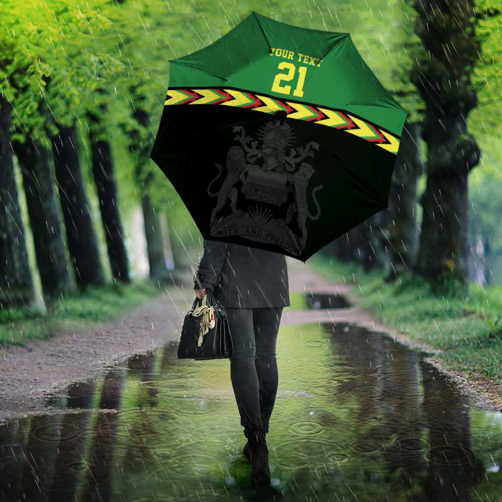 Custom Cricket Africa Malawi Umbrella Malawi Chevron Pattern