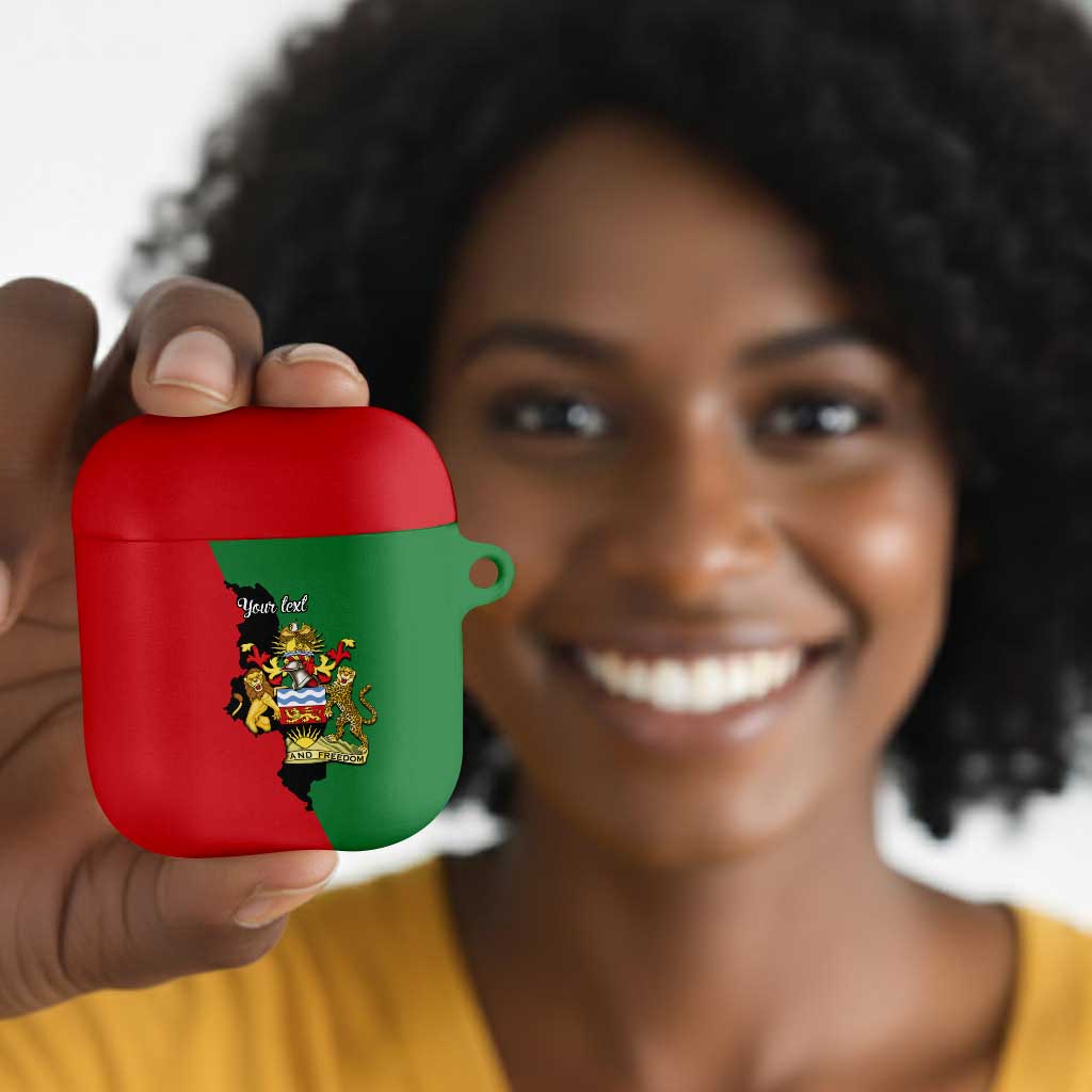 Personalized  Malawi Flag Map AirPods Case Simple Malawi Emblem Coat of Arms