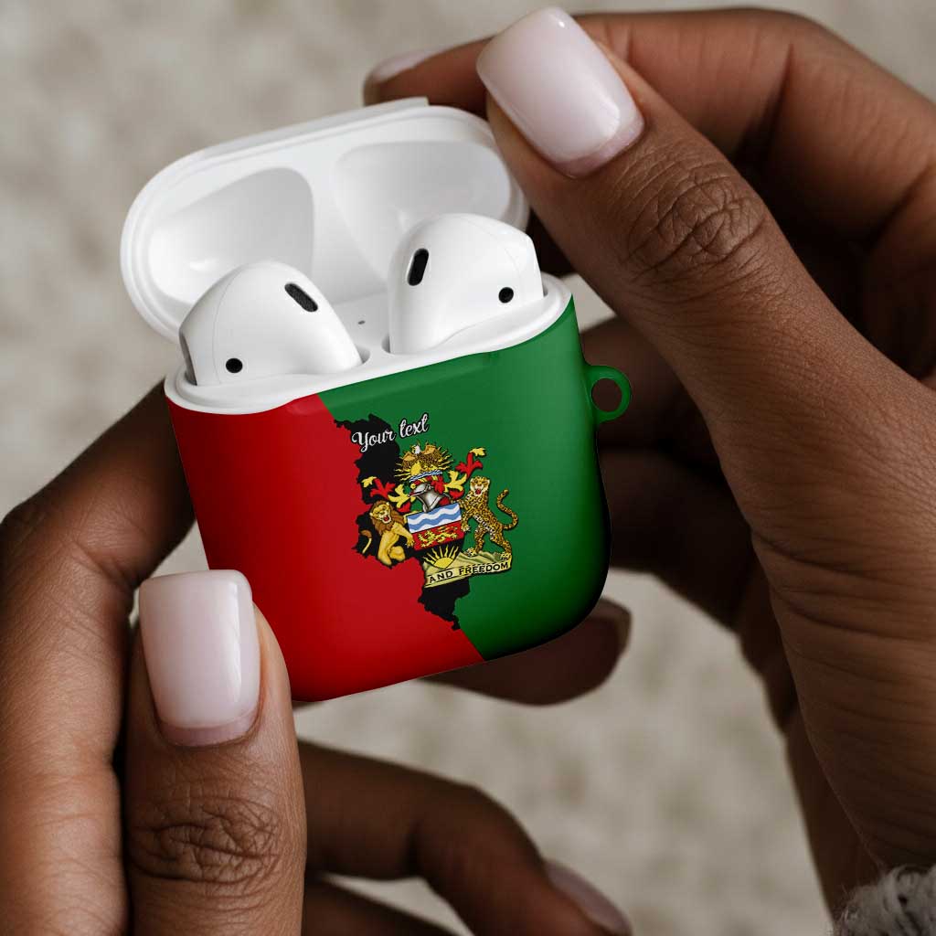 Personalized  Malawi Flag Map AirPods Case Simple Malawi Emblem Coat of Arms
