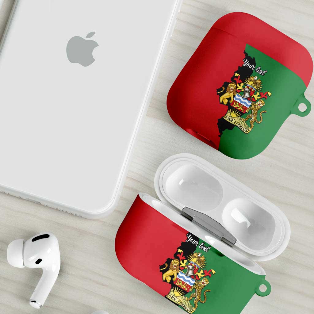 Personalized  Malawi Flag Map AirPods Case Simple Malawi Emblem Coat of Arms