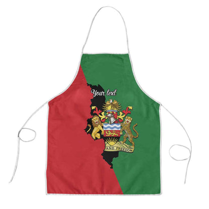 Personalized  Malawi Flag Map Apron Simple Malawi Emblem Coat of Arms