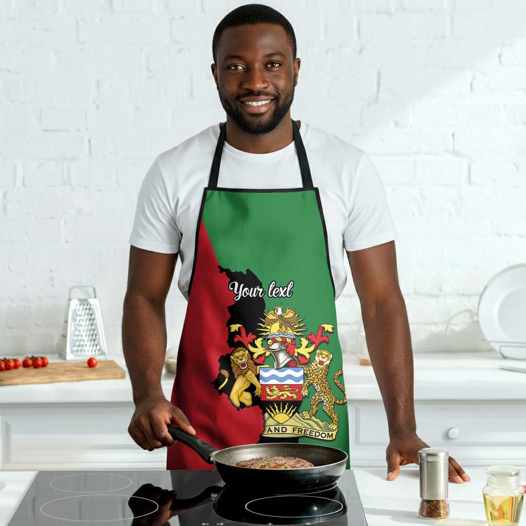 Personalized  Malawi Flag Map Apron Simple Malawi Emblem Coat of Arms