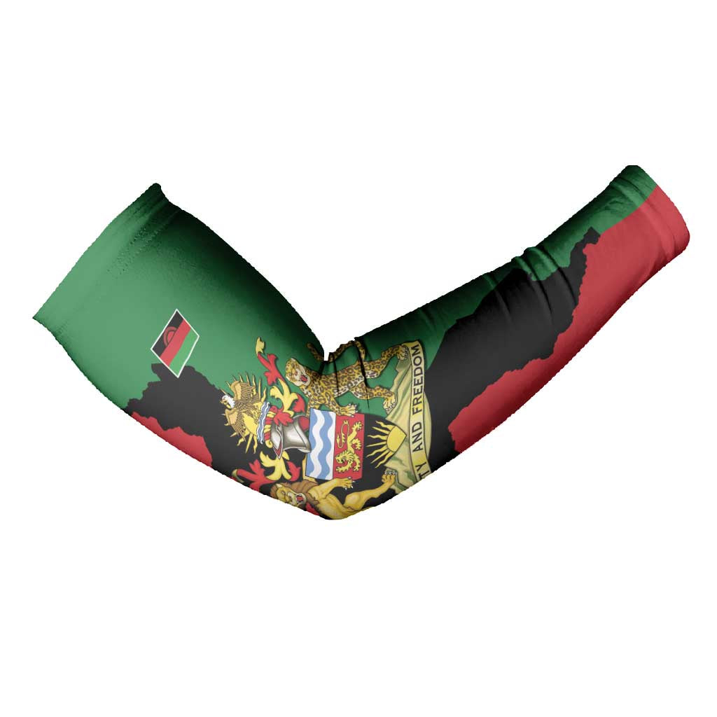 Personalized  Malawi Flag Map Arm Sleeves Simple Malawi Emblem Coat of Arms