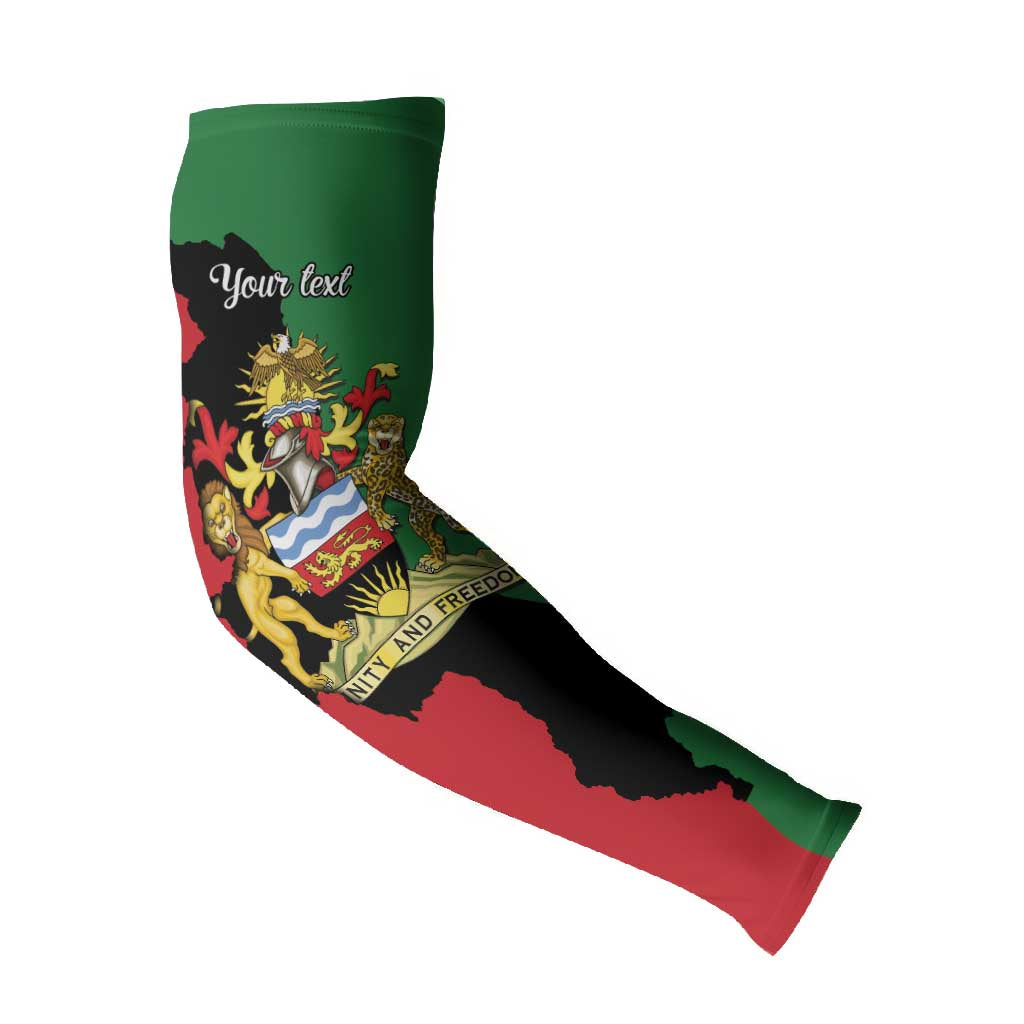 Personalized  Malawi Flag Map Arm Sleeves Simple Malawi Emblem Coat of Arms