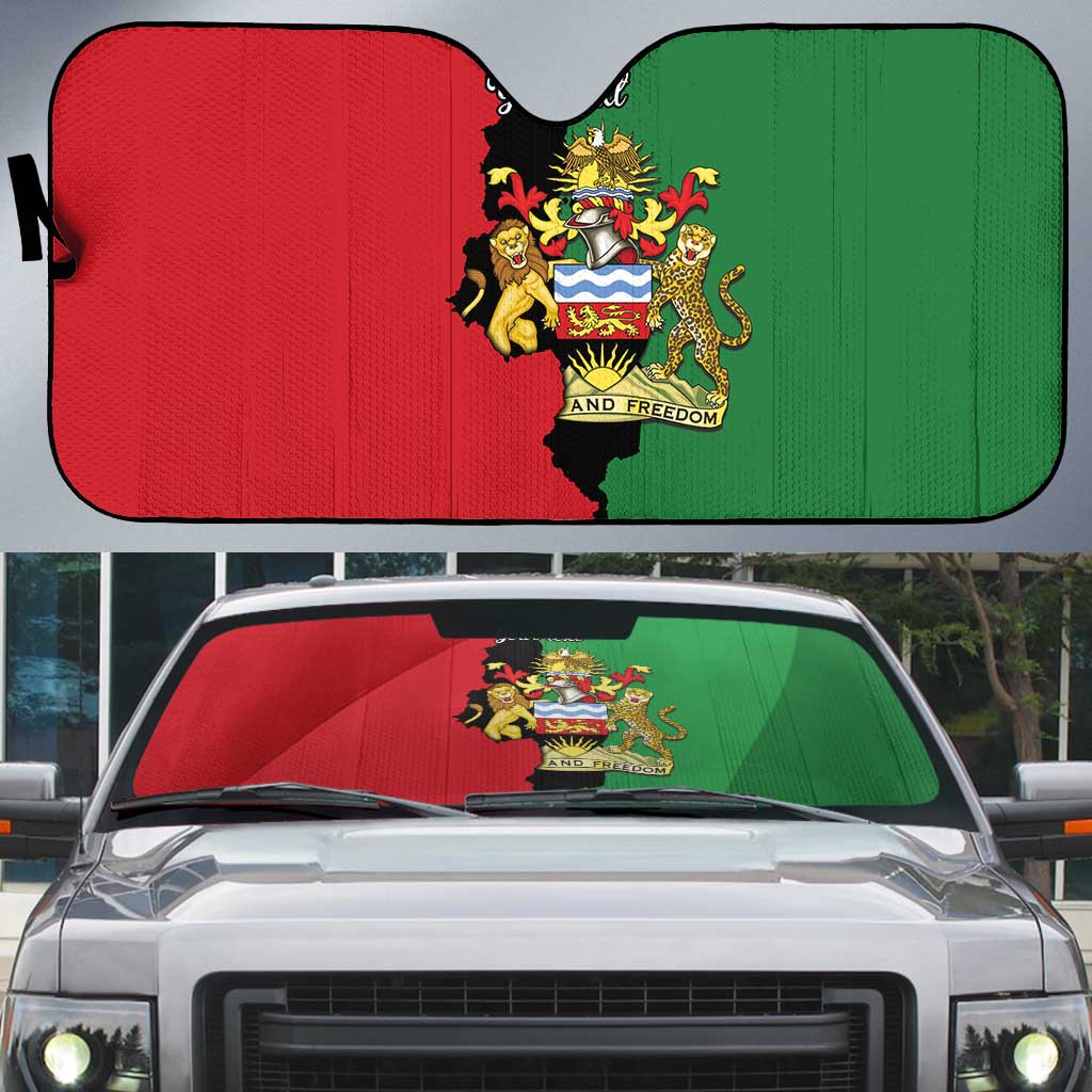 Personalized  Malawi Flag Map Auto Sun Shade Simple Malawi Emblem Coat of Arms
