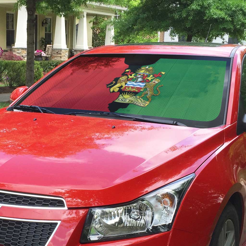 Personalized  Malawi Flag Map Auto Sun Shade Simple Malawi Emblem Coat of Arms