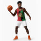 Malawi Flag Map Basketball Jersey Simple Malawi Emblem Coat of Arms LT9
