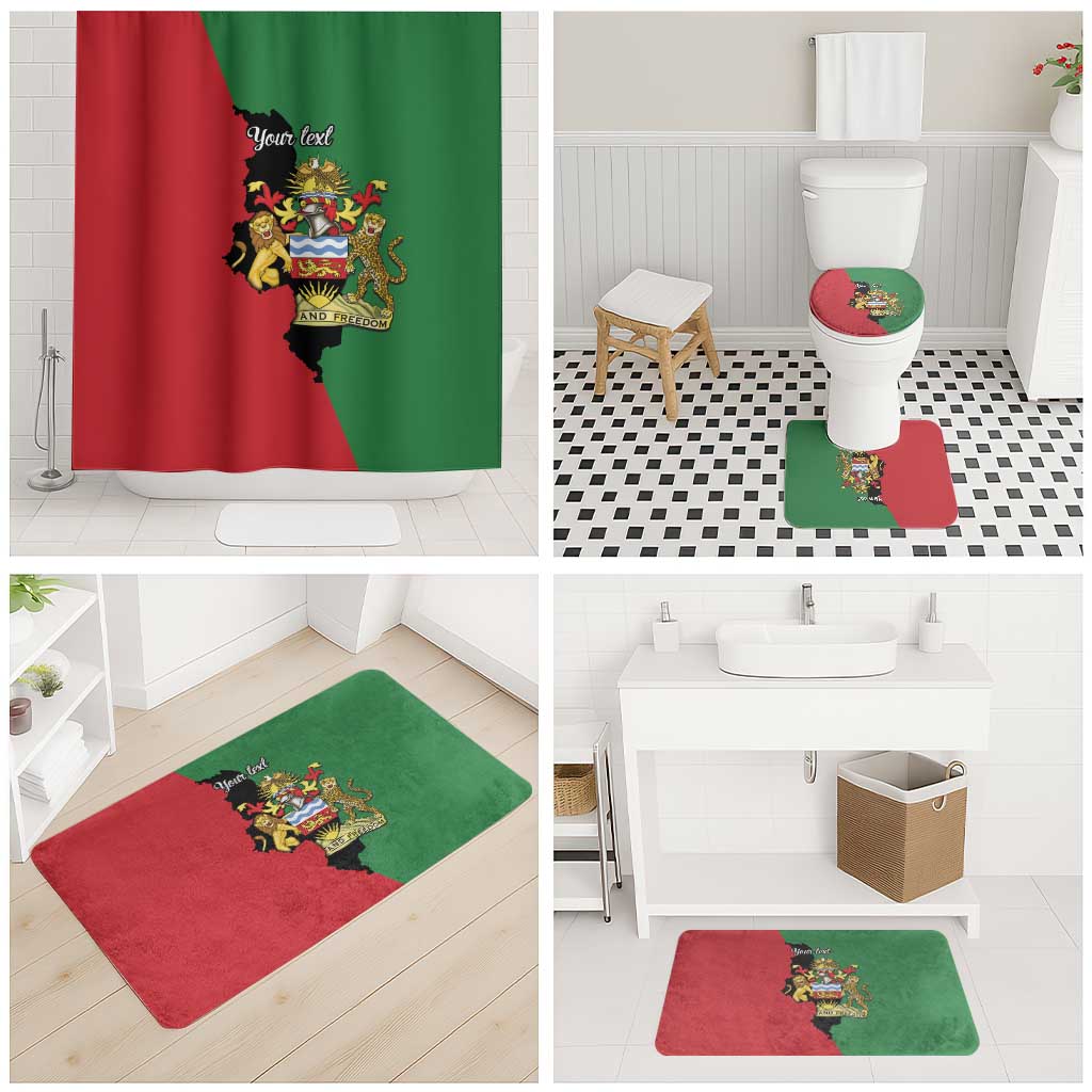 Personalized  Malawi Flag Map Bathroom Set Simple Malawi Emblem Coat of Arms
