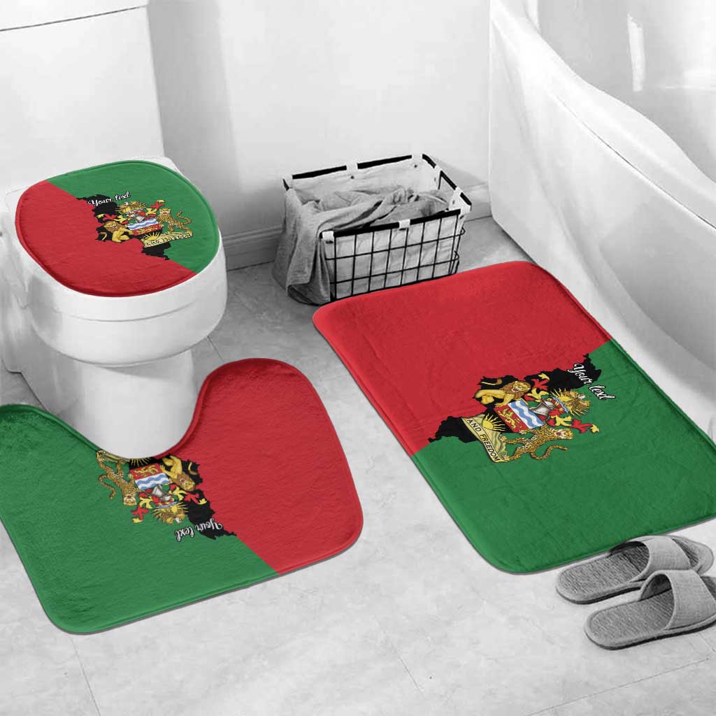 Personalized  Malawi Flag Map Bathroom Set Simple Malawi Emblem Coat of Arms