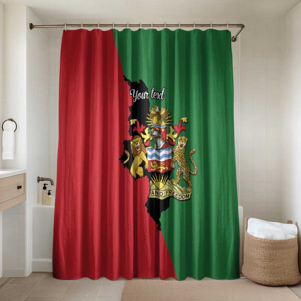 Personalized  Malawi Flag Map Bathroom Set Simple Malawi Emblem Coat of Arms