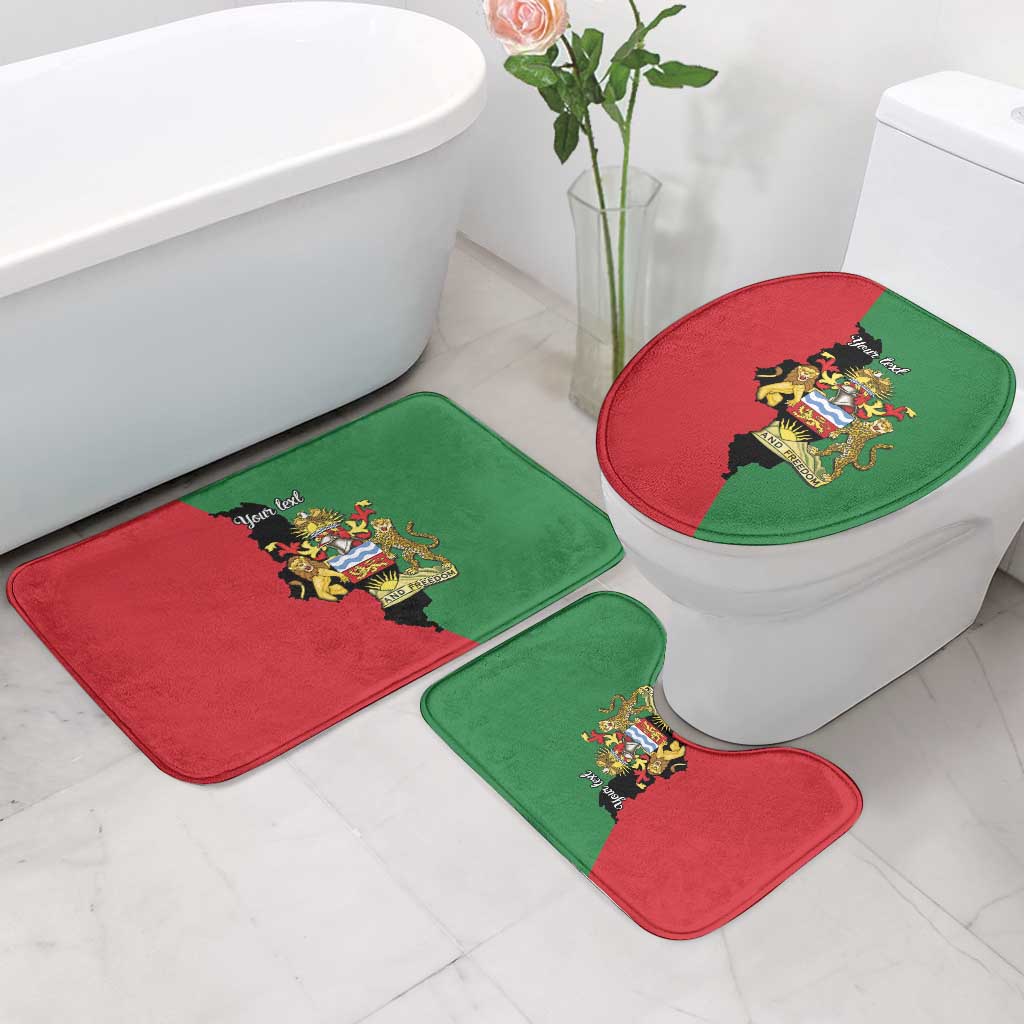 Personalized  Malawi Flag Map Bathroom Set Simple Malawi Emblem Coat of Arms