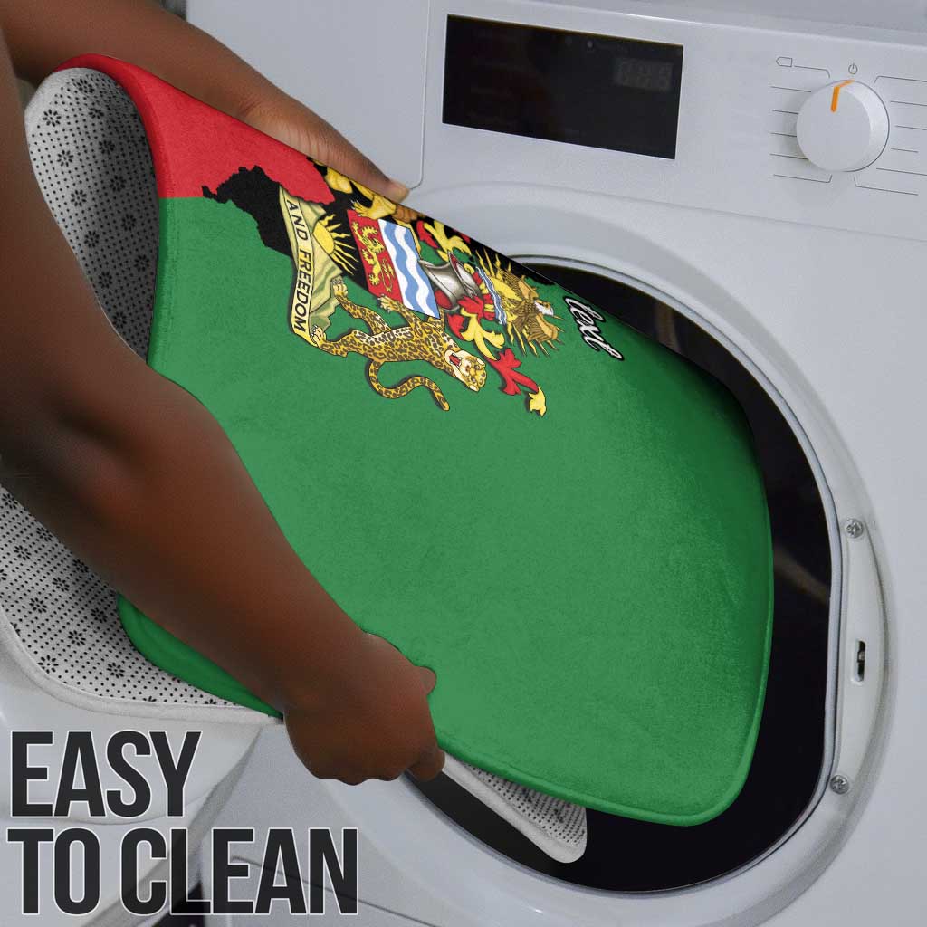 Personalized  Malawi Flag Map Bathroom Set Simple Malawi Emblem Coat of Arms