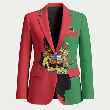Personalized  Malawi Flag Map Blazer Simple Malawi Emblem Coat of Arms