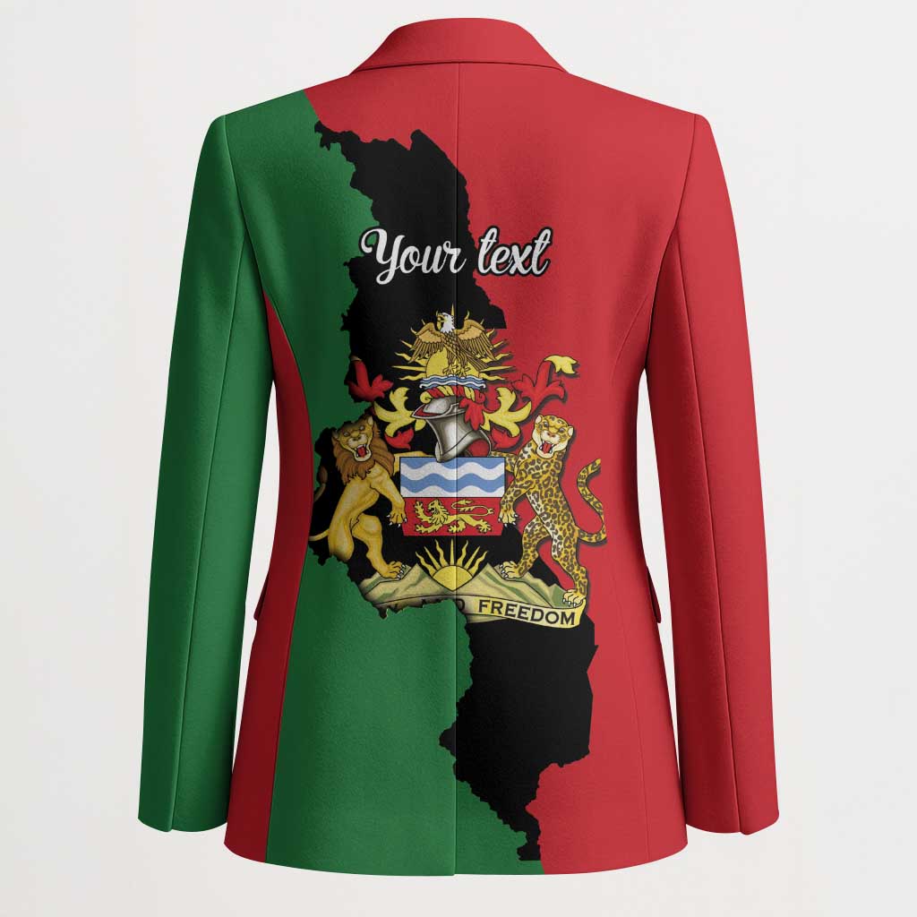 Personalized  Malawi Flag Map Blazer Simple Malawi Emblem Coat of Arms