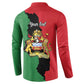 Malawi Flag Map Button Sweatshirt Simple Malawi Emblem Coat of Arms